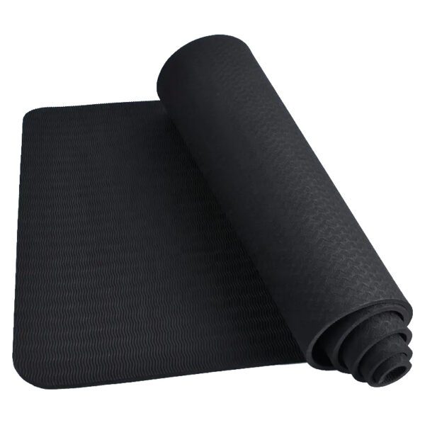 customize black rubber yoga mat